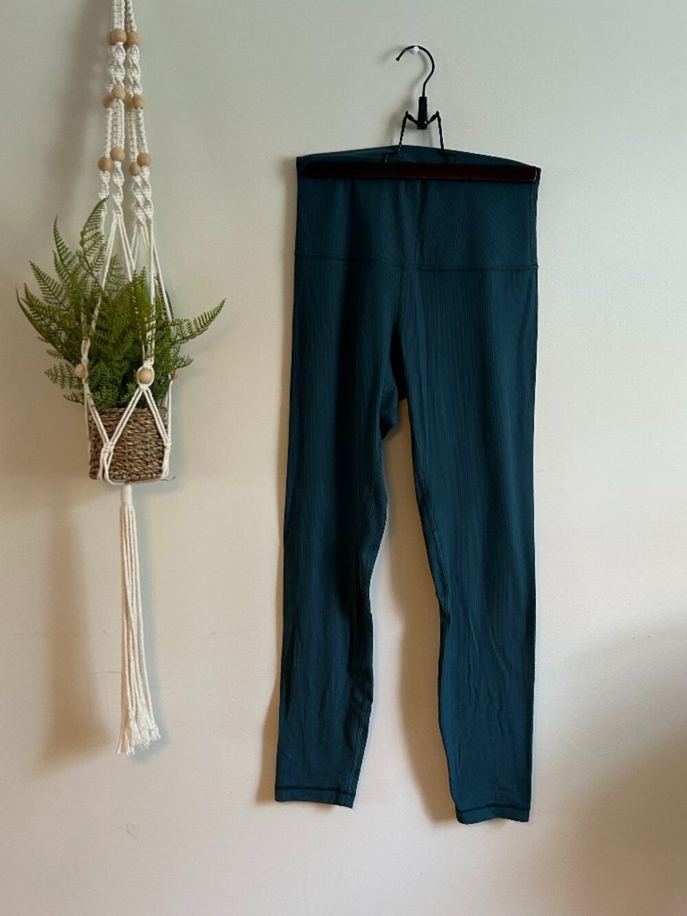 Align High-rise Ribbed Lululemon Leggings Storm Teal